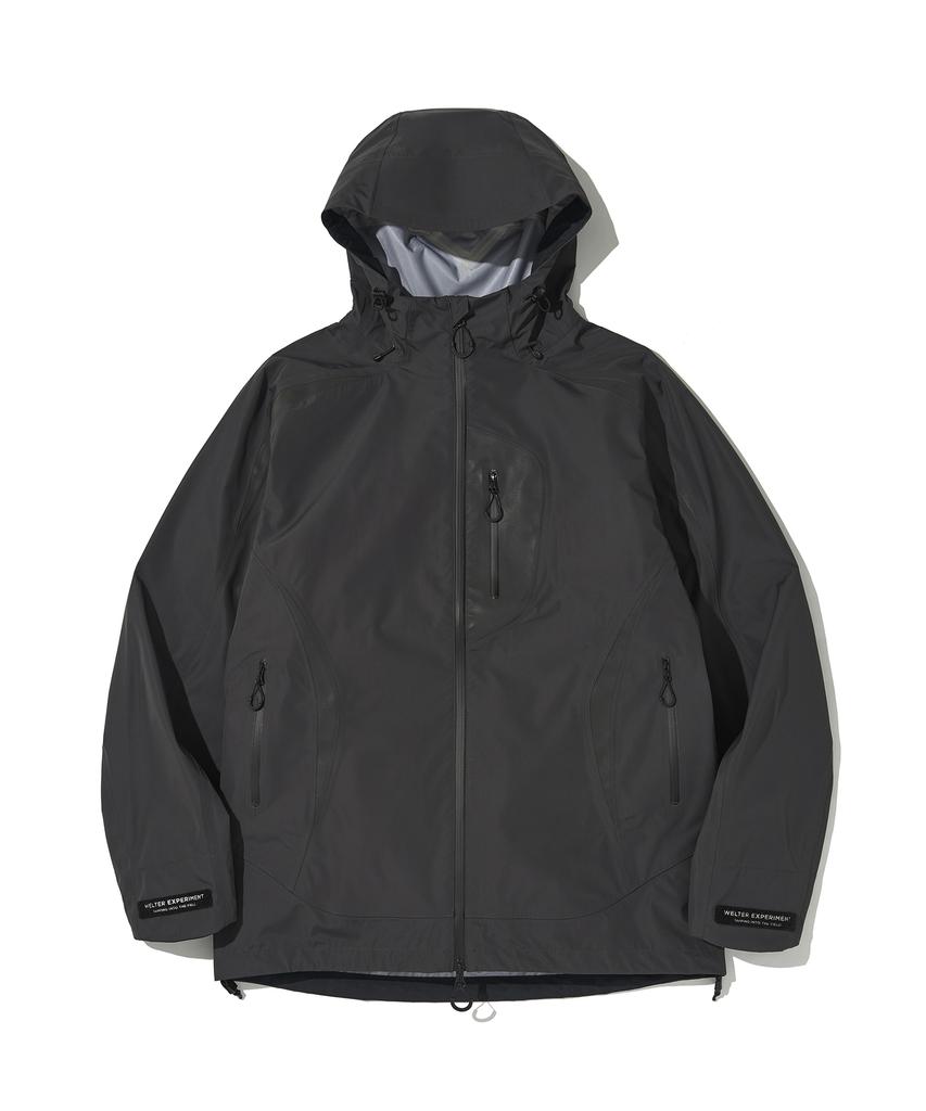 Welter Experiment Wol029_3Layer Nut Hood Shell Jacket_Charcoal