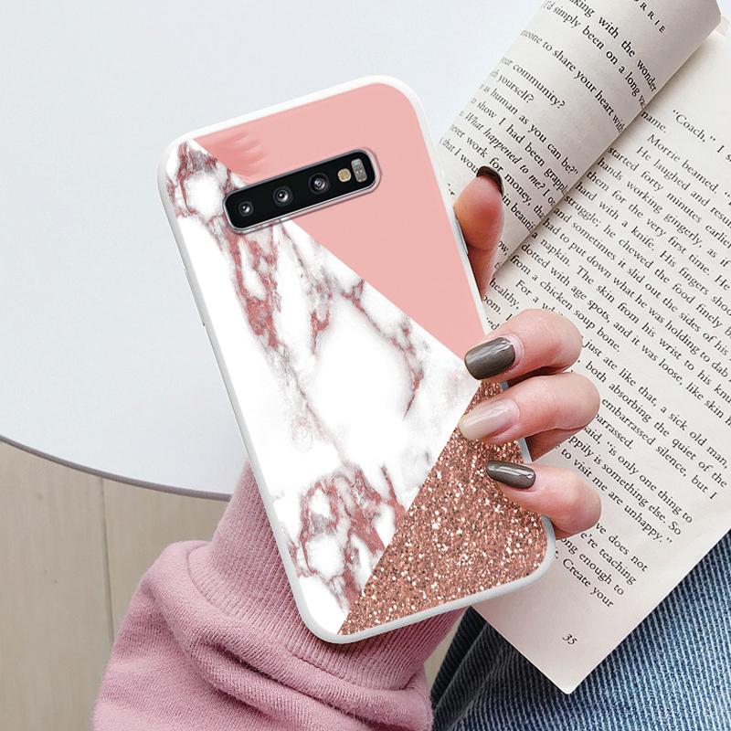 Color Luxury Marble Case For Samsung Galaxy S10 S 10 Plus S10E Fundas Soft TPU Protection Back Cover For Samsung S10 Shockproof