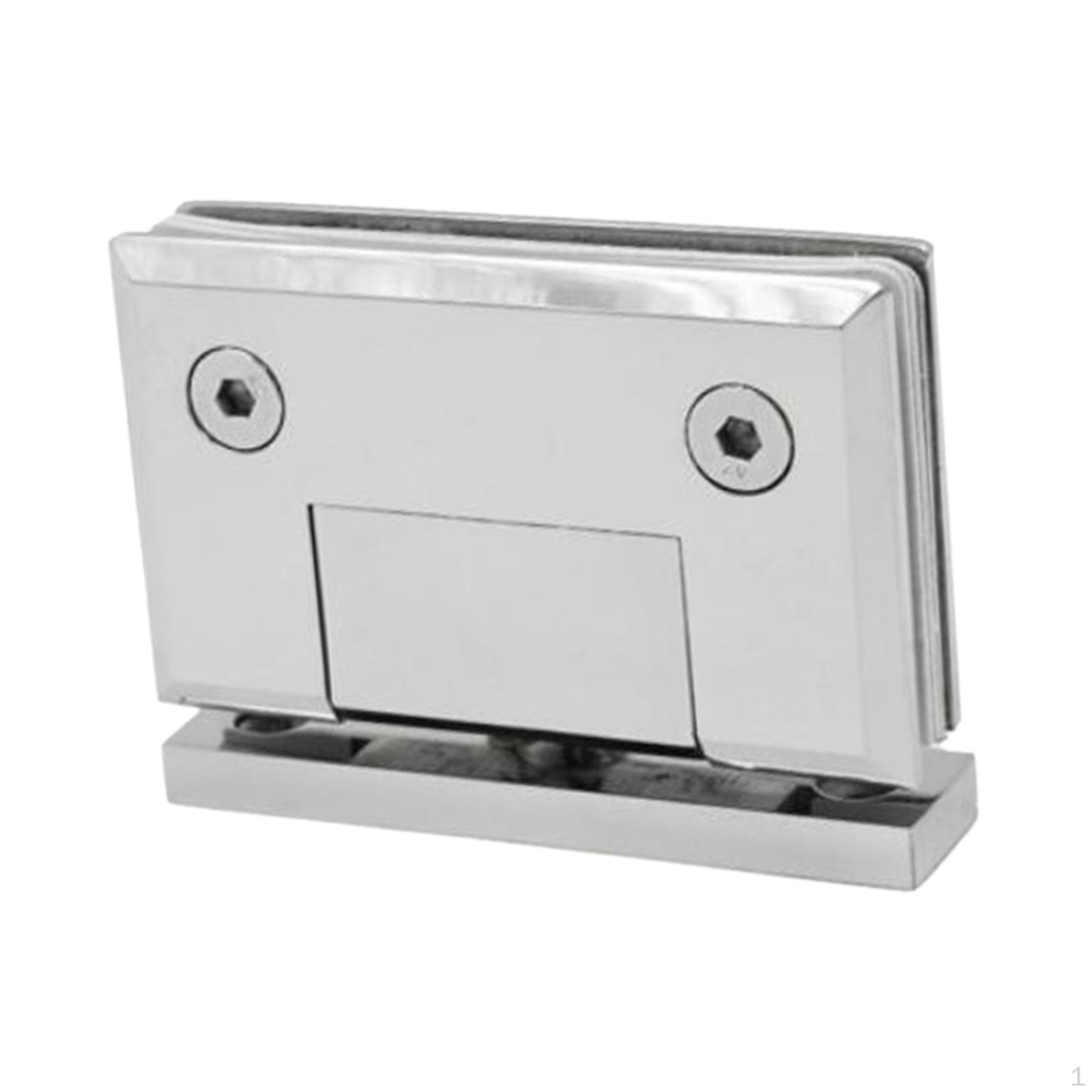 

Стеклянная дверная петля Зажим для ворот ванной комнаты Нержавеющая сталь Позиционирование под 90 градусов, Функциональный шкаф Polished Hypotenuse