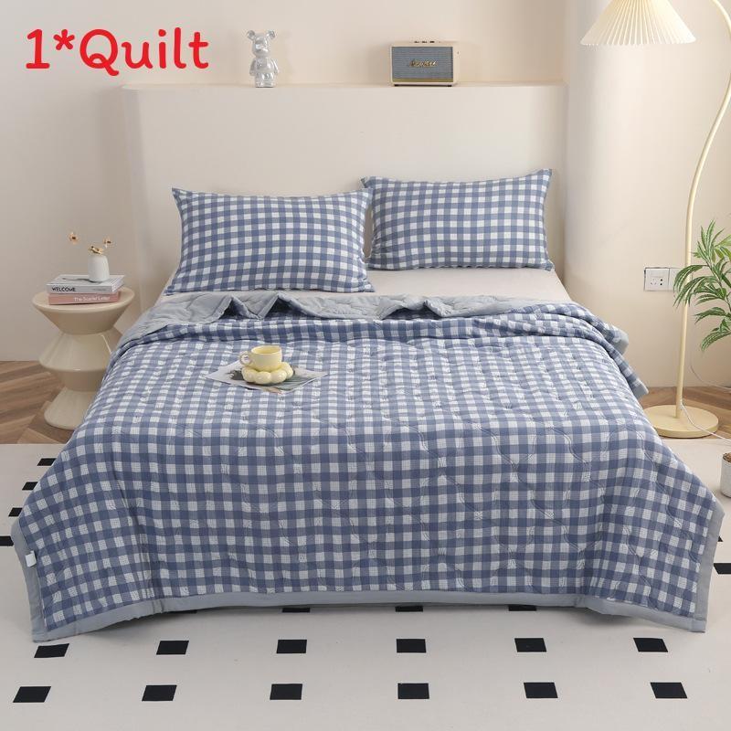 Pattern Lattice Water Wash Cotton Bedding Summer Air Conditioning Blanket Quilt
