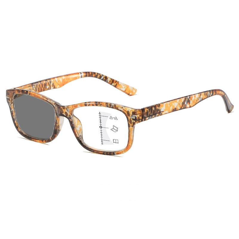 Progressive Multifokale Photochrome Lesebrille Hochauflösend Anti Blaulicht Multifokal Stärkebrille Nah und Fern +4.0