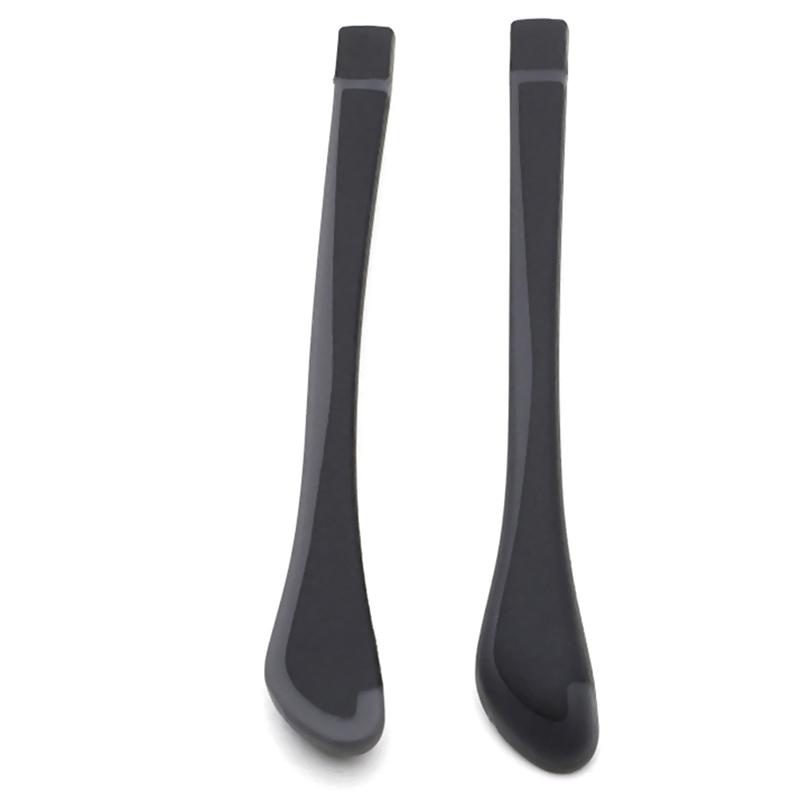 1Pair Tungsten Carbon Rubber Square Hole Glasses Foot Cover Eyeglasses Anti-Skid Sleeve Soft Silicone Prevent Allergies Ear Hooks
