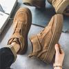 Board shoes European and American casual Martin boots dark dirt-resistant mid-top leather boots retro leather shoes