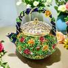 Creative Trinket Jewelry Box Enameled Teapot Necklace Rings Holder Collectible Storage Jar