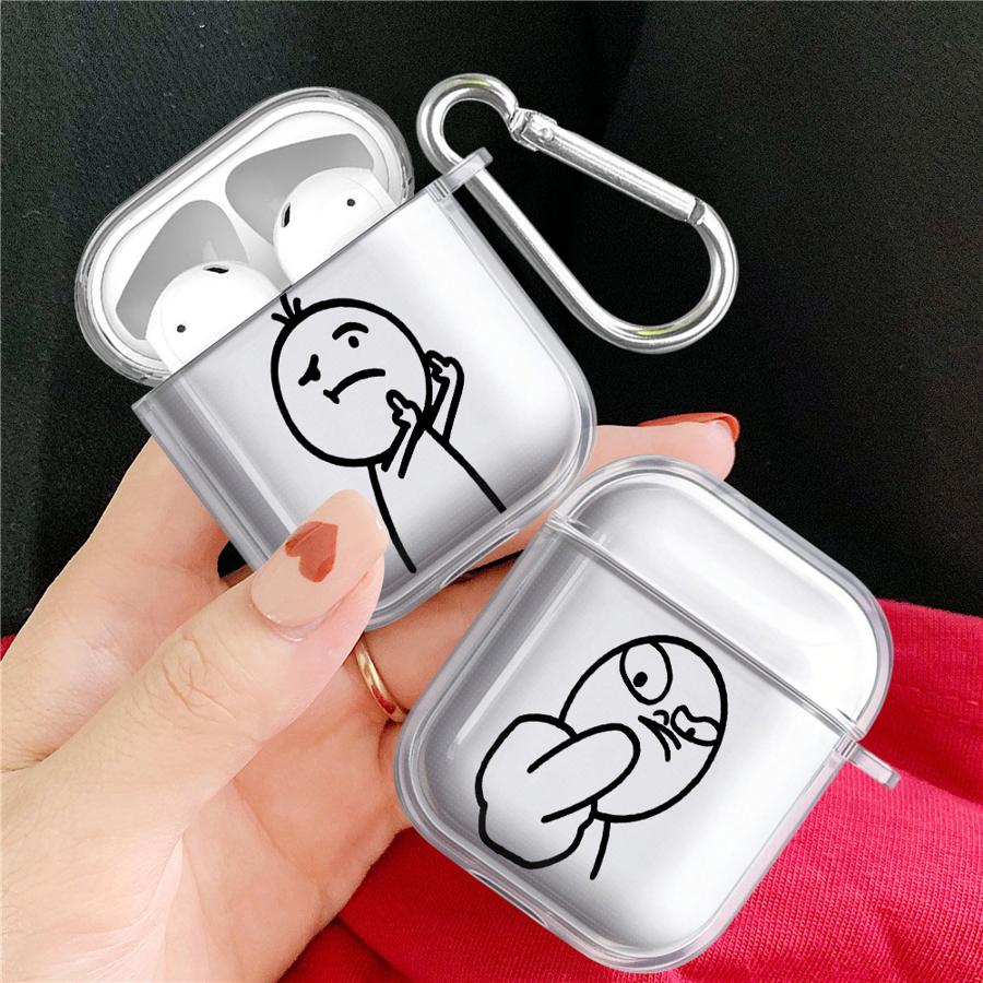 Case For Airpods 3 Pro3 4 Pro Pro2 1 2 Clear Earphone Cases Cover Fun Matchman