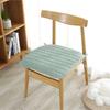 Solid-color all-cotton chair cushions simple and modern office chair cushions anti-slip home winter chair covers