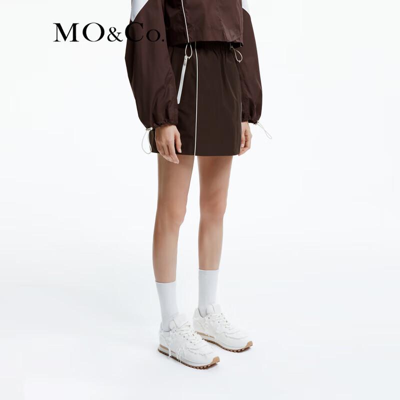 MO&Co. 2024 Spring Elastic Waist Sport Mini Skirt