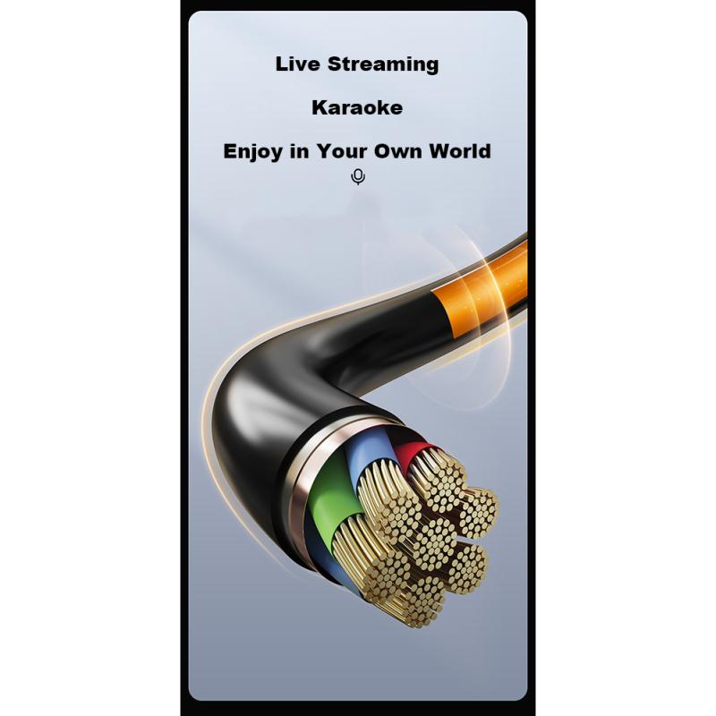 Hi-fi Wired Headphones With Mic Noise Cancelling Dynamic In-ear Earbuds Bass Music Headset For