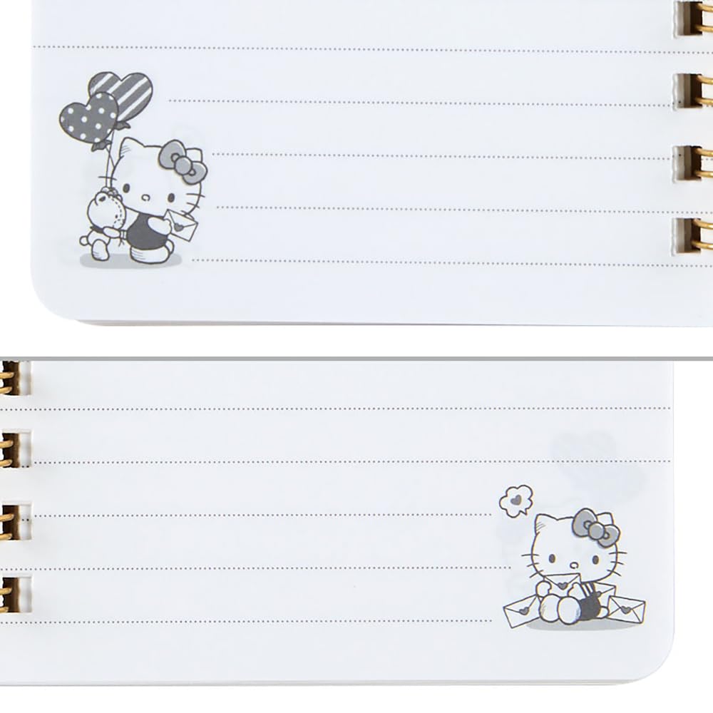 Sanrio Hello Kitty B7 Ring x 10 x Charakter 091529 Notizbuch, 12,8 x 1,5 cm, Design,