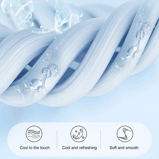 Cooling Quilt Summer Blanket Lightweight Cooling Fibers Breathable Thin Double-Sided Self-Cooling Sleep Blanket for Hot Nights Bedroom Travel