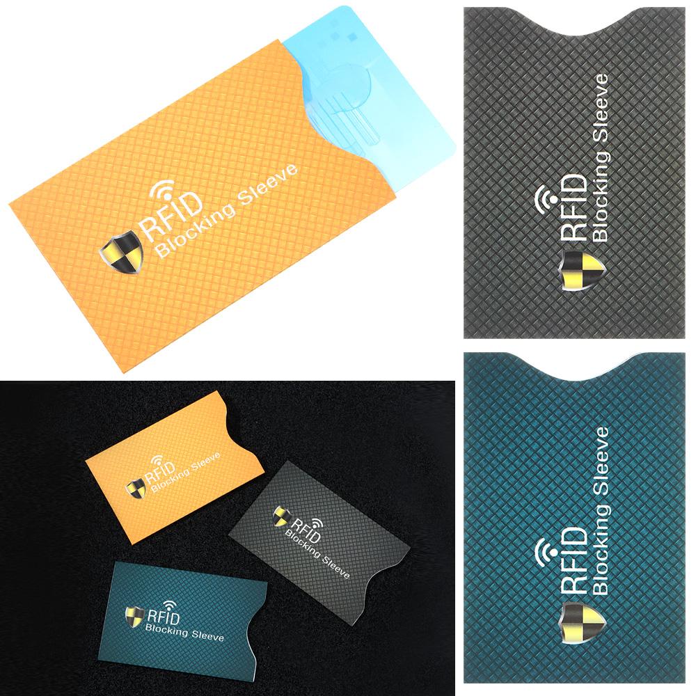 5PCS New Aluminium Bank Anti-theft RFID Blocking Sleeve Wallet Protect Case Cover Card Holder