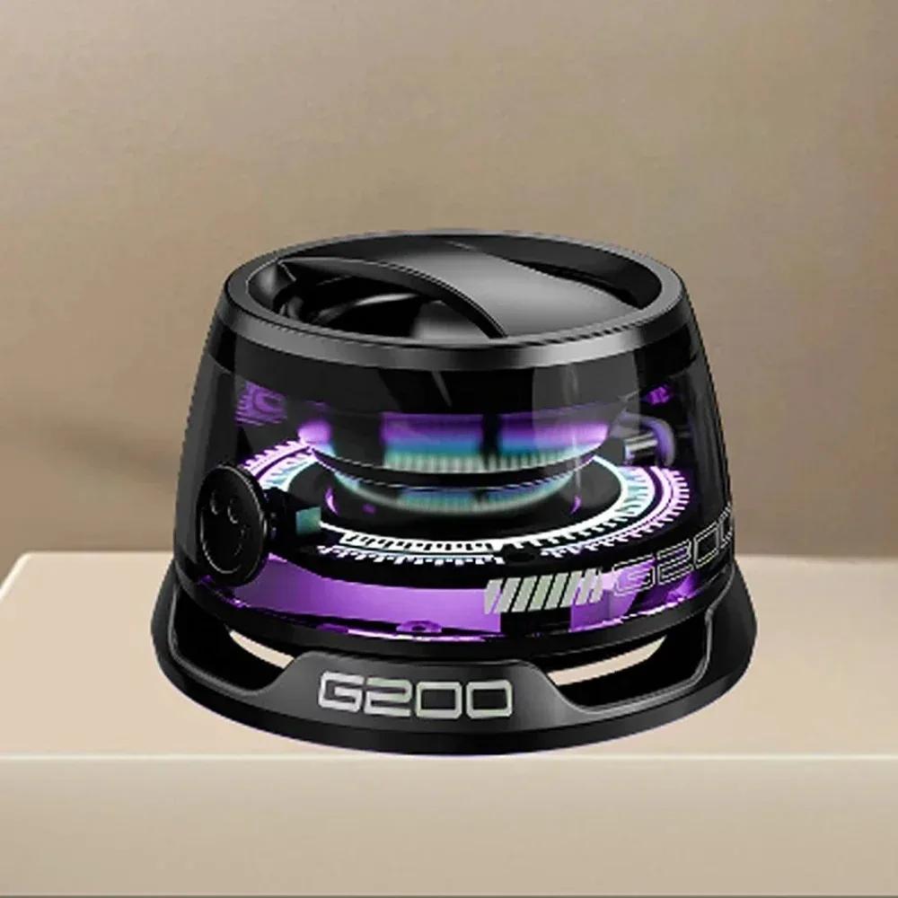 

G200 Магнітний портативний Bluetooth-динамік Міні бездротовий портативний водонепроникний звуковий бокс Bluetooth 5.3 Багатофункціональний RGB-динамік чорний