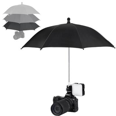 JJC Camera Umbrella with Extendable Hot Shoe Adjustable Cold Shoe Extra Large 50cm Rain Light Protects Against and Bird Compatible with Canon EOS R6
