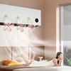 3Pcs Wall Mounted Conditioning Guide Fan Adjustable Plastic Air Conditioner Windshield Anti Direct Blowing Windmill Shaped