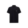 Ss24 Solid Color Logo Patch Casual Short Sleeve Polo Shirt Men Tops Black 211804-4R460-0020