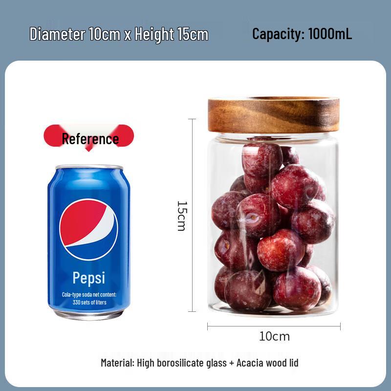 ZISIZ Glass Storage Jar