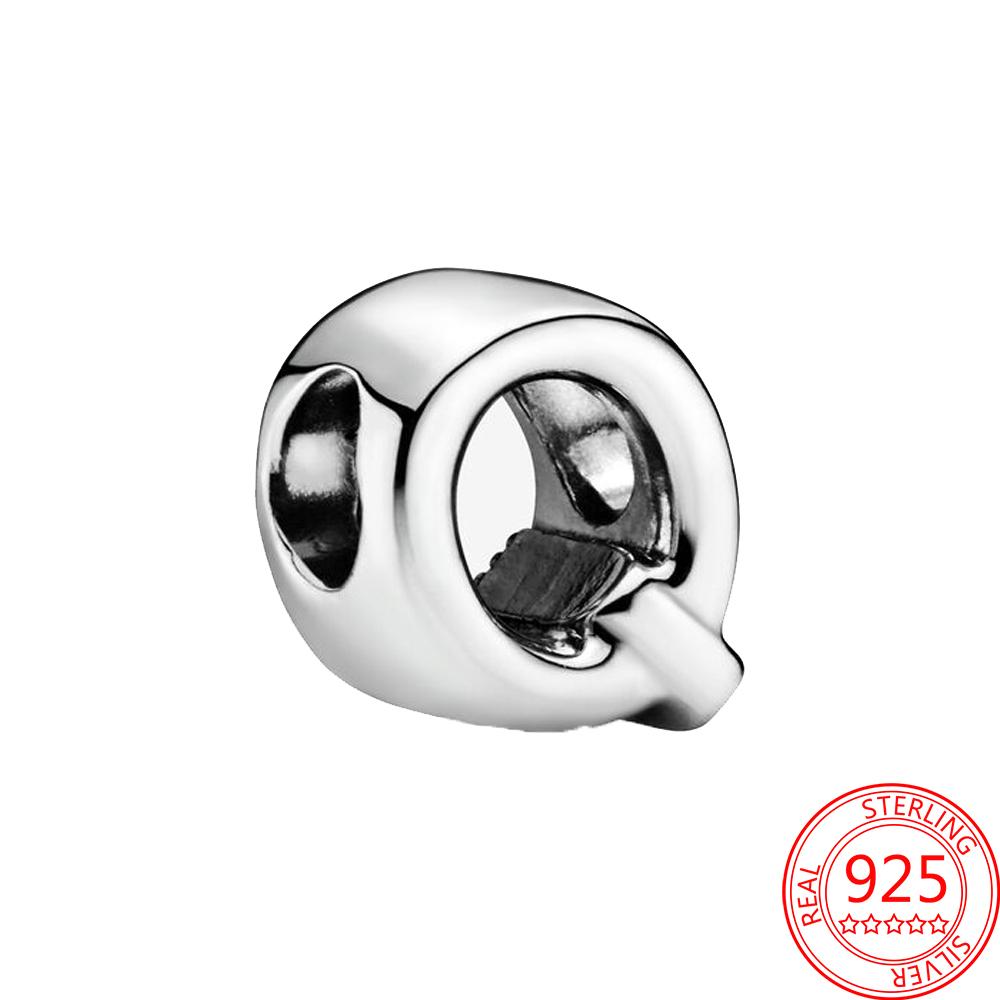 Copper Metal 26 English Letter Bead Component Charm Bead Component Compatible With Do It Yourself Brand Bracelet High Quality Fine Jewelry Neutral