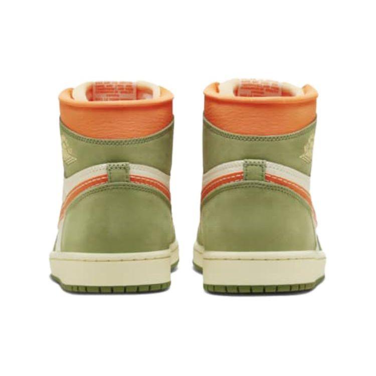 Air Jordan 1 Retro High OG Craft Celadon Men Sneakers Green Sky-J-Light-Olive Bright-Mandarin FB9934-300