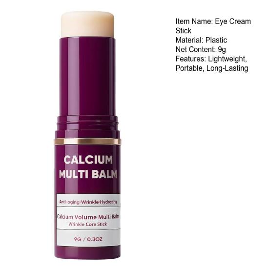 Multi-Balm Stick for Face Eyes Lips Collagen Hydration & Anti-Aging Moisturizing Cream 9g Portable Day And Night Balm for Wrinkles Dry Skin