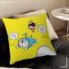 Pillow Cover Sofa Cushion Cover Home Room Decoration Children Gift Anime D-D-Doraemon W-Whitepaper