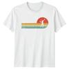 Retro Tennis Player Silhouette Racket T-Shirt Tennis Gift For Him And Her