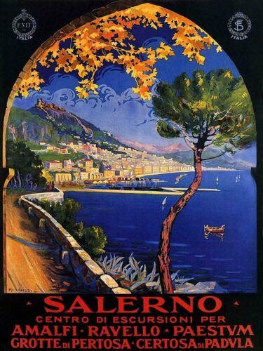 SALERNO Vinta  Vintage Retro  Vintage Retro Airline Travel Metal Sign Bar PlaqueAluminum 20x30cm（7.8x11.8inch）