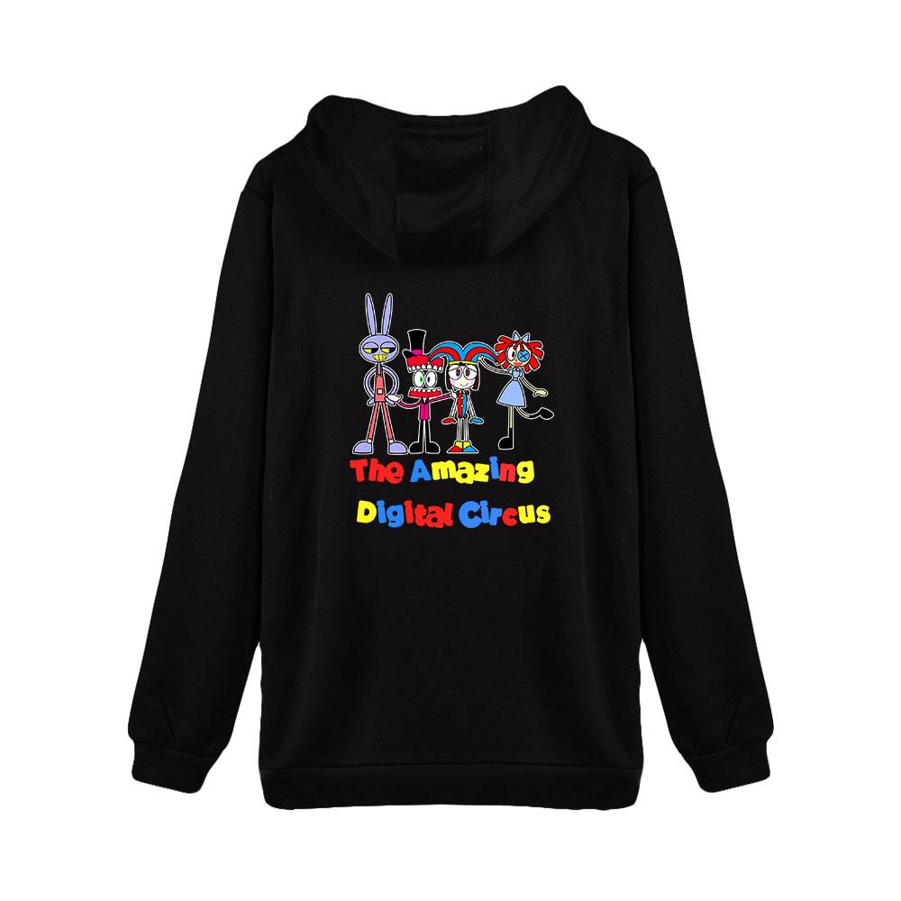 Autumn/Winter Zipper Cardigan Men Women's Casual Sweatshirt The Amazing Digital Circus Anime Printed Hoodie Fashion Hip Hop Street Apparel
