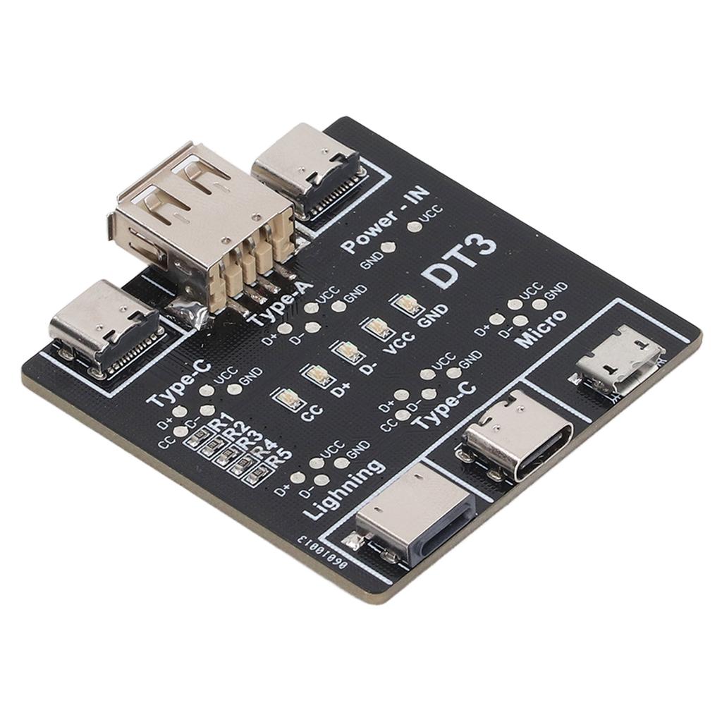 Datenkabel-Erkennungsplatine Empfindlich Genau Mehrfachschutz USB-Kabeltester für Typ C