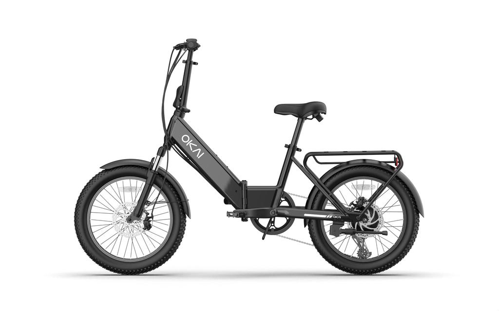 OKAI EBF10 Elektrické kolo 20*3 palcové pneumatiky 250W motor 48V 10,4Ah baterie
