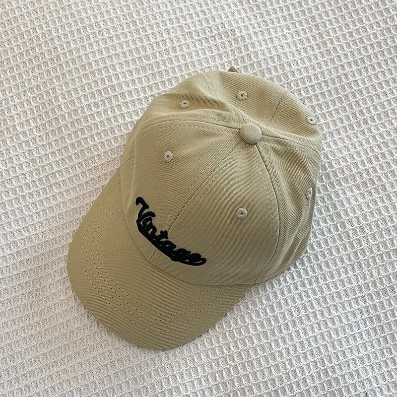 Embroidered Letter Vintage Kids Baseball Cap Toddler Sun Hats For Boy Girl Spring Summer Snapback Baby Hat