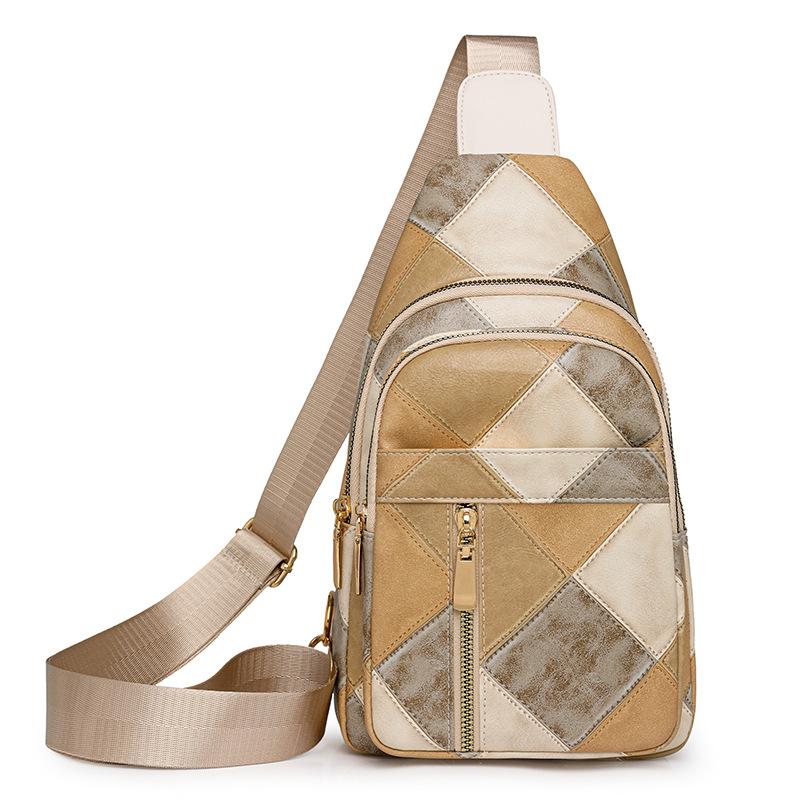

Маленькие сумки-слинги для женщин, сумки через плечо, модный дорожный рюкзак из искусственной кожи, женская поясная сумка на груди с регулируемым ремнем для гитары хаки