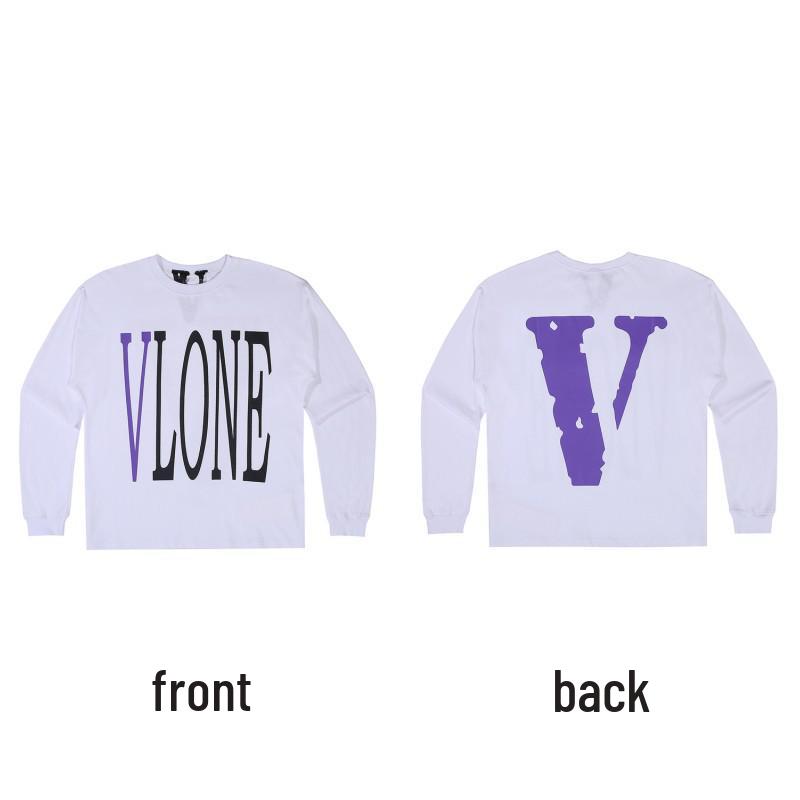 Moletom com Capuz de Manga Longa VLONE Big V Unissex - Estilo Tendência Inspirado em Wang Yibo