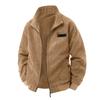 Men's Solid Color Stand Collar Tops Men's Loose Casual Workwear Jacket