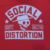 Social Distortion Roter Schädel Punk Rock Band T-Shirt Größe S-5XL Unisex T-Shirt
