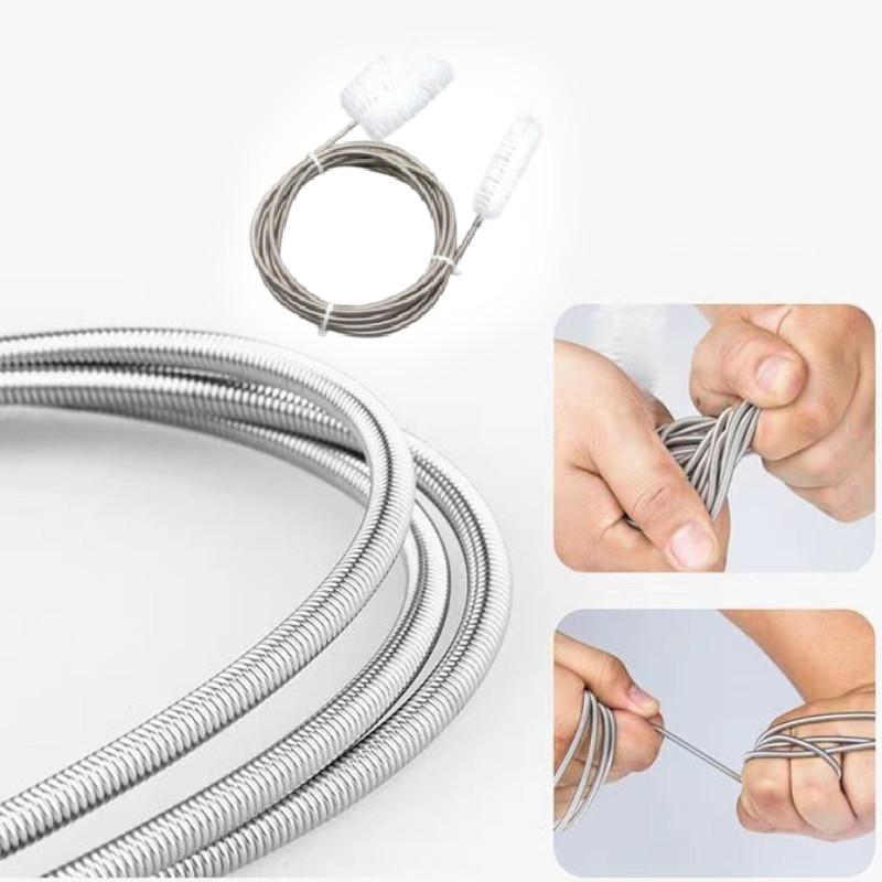 200cm 90 Long Pipe Cleaner Flexible Pipe Nylon Cleaning Brush Fish Tank Bath