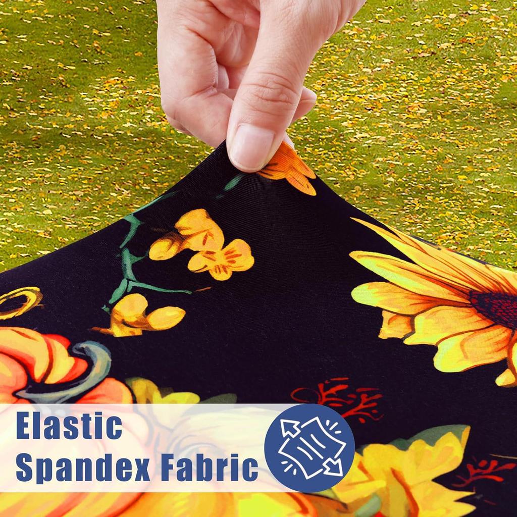 Milk Silk Elastic Table Cover - Semi-Enclosed, Dustproof Rectangular Cloth for Outdoor Parties & Festivals
