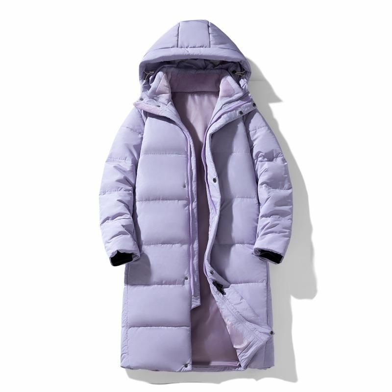 New National Standard 90% White Duck Down Long Knee Down Jacket Men's High-end Winter Cold Couple Coat