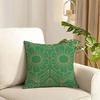 Bohemia Green Cushion Cover Reversible Plush Pillow Cover Soft Fluffy Home Decor for Sofa Bedroom