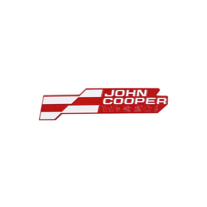 JOHN COOPER WORKS New Badge Car Stickers for BMW MINI JCW Metal Refit Rear Trunk Logo Personality Body Grille Nameplate Mark Or2