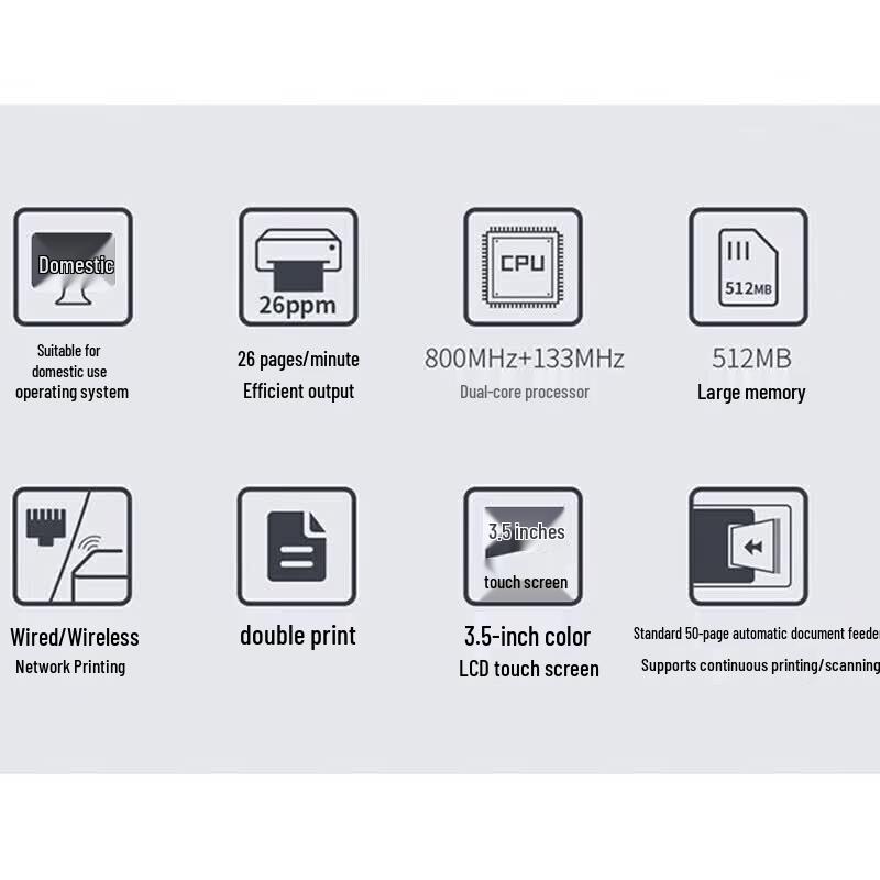 Lenovo MC2600DNW Color Laser Printer CN plug (adapter included)