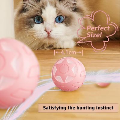 Juguetes Interactivos para Gatos Pelota Giratoria Automática 360° Pelota Rodante Juguete de Ejercicio y Persecución para Mascotas para Gatito y Perro Jugando Juguete para Mascotas