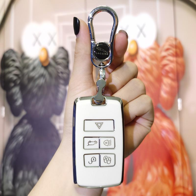 Luxury Key Case for Jaguar XFL/XEL, F-Pace & Range Rover Evoque/Discovery - Women's Premium Key Shell Bag