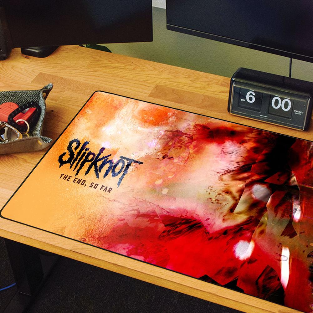 Band S-Slipknot Live at MSG Mouse Pad Large Desk Mat Keyboard Ergonomic Office Rubber PC Non-slip Anti-fray Home Custom