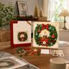 Wooden Christmas Tabletop Ornament for Desk Home Decor