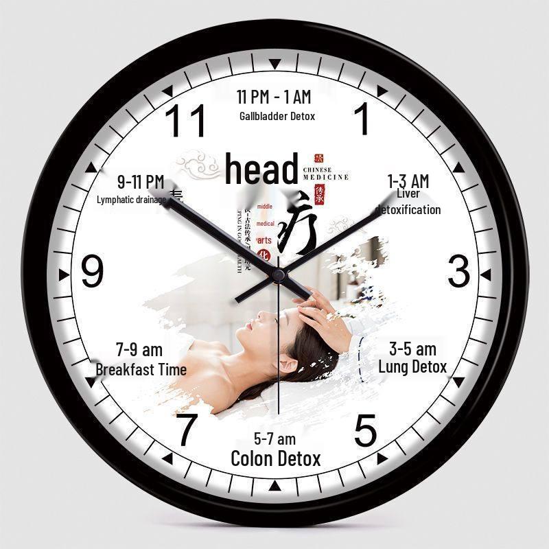 Health Club & Beauty Salon Silent Wall Clock for SPA and Therapies