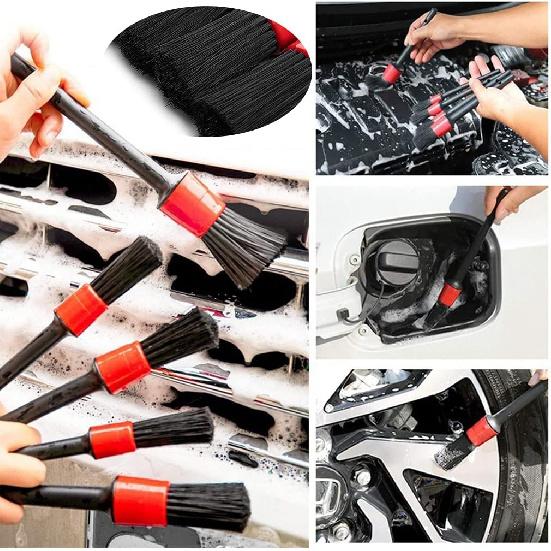 10PCS DUALSHINE Car Auto Detailing Brush Set, Auto Detailing Brushes Cleaner Car Detailing Brushes Exterior, Car Interior Brush For Detailing Cars