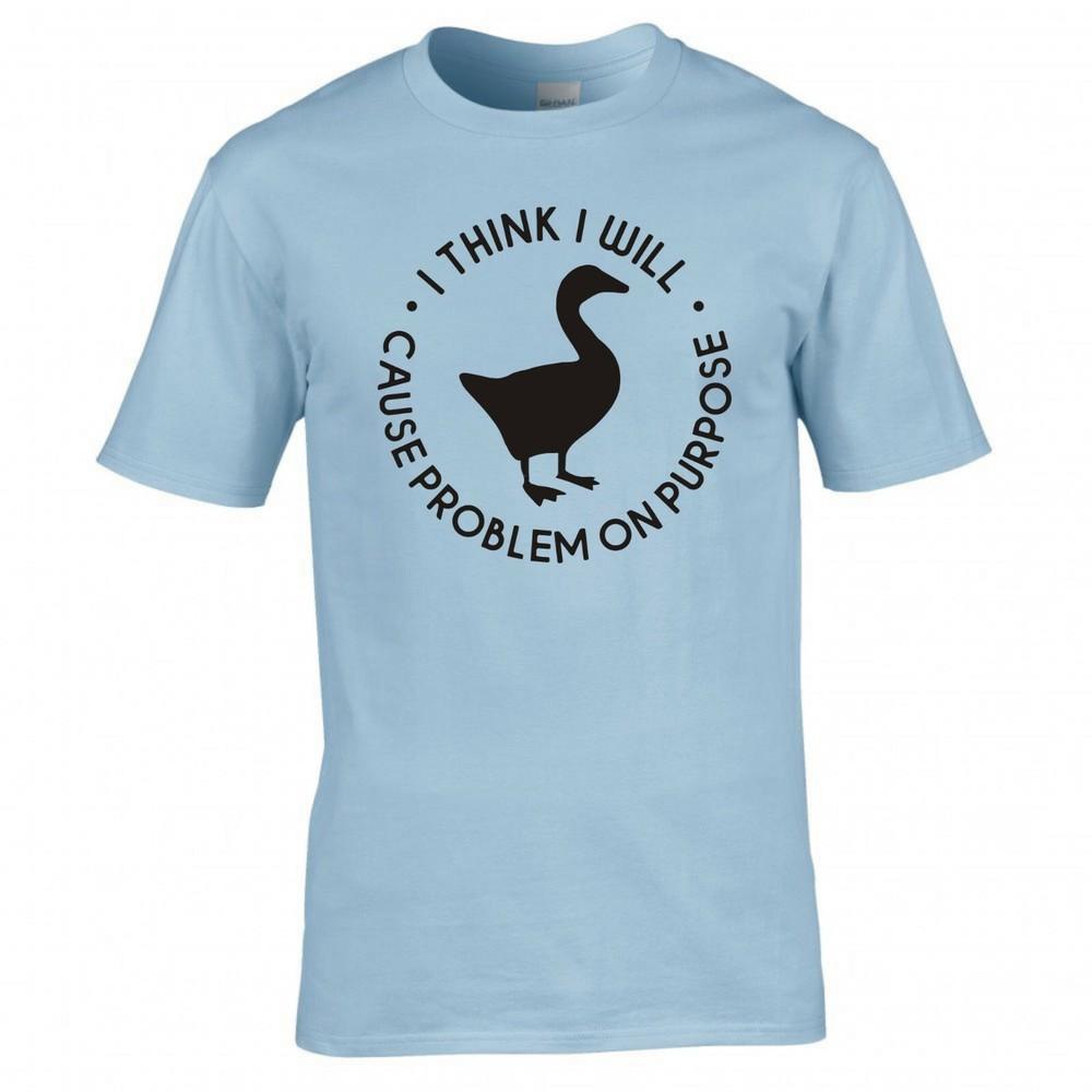Inspired By Untitled Goose Game Cause Problem On Purpose T Shirt 2XL