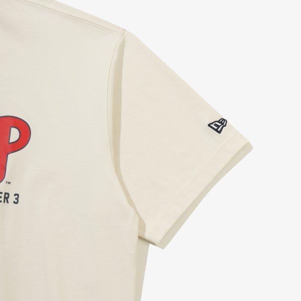 New Era Philadelphia Phillies Player SignaTure T shirT Cream 15147522
