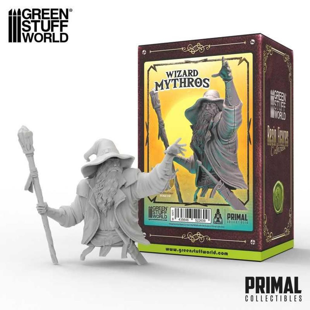 Green Stuff World Scale PRIMAL Collectibles Wizard Mithros 3D Printer Kit 1/12 GSWD-12671 (Human)
