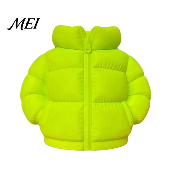 Pen Holder Puffer Jacket Shaped Cup, 3D Printed Desk Organizer, Creative And Pencil Coat for Makeup Brushes, Home Office Decor Classroom Organizer
